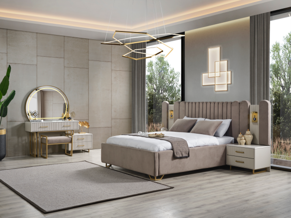 Gold Line Yatak Odası(Komodin)