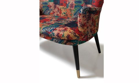 Patchwork Çay Seti Tekli Koltuk,Berjer (Salon, Balkon, Cafe Ofis)