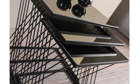 Venna Siyah Bronz Zigon Sehpa