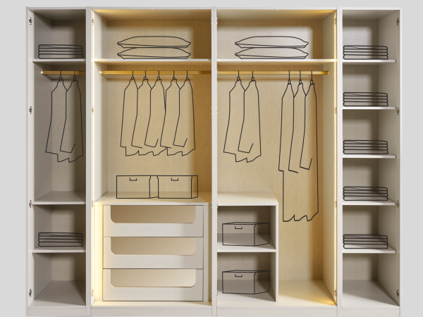 Black Line Yatak Odası(Dolap)