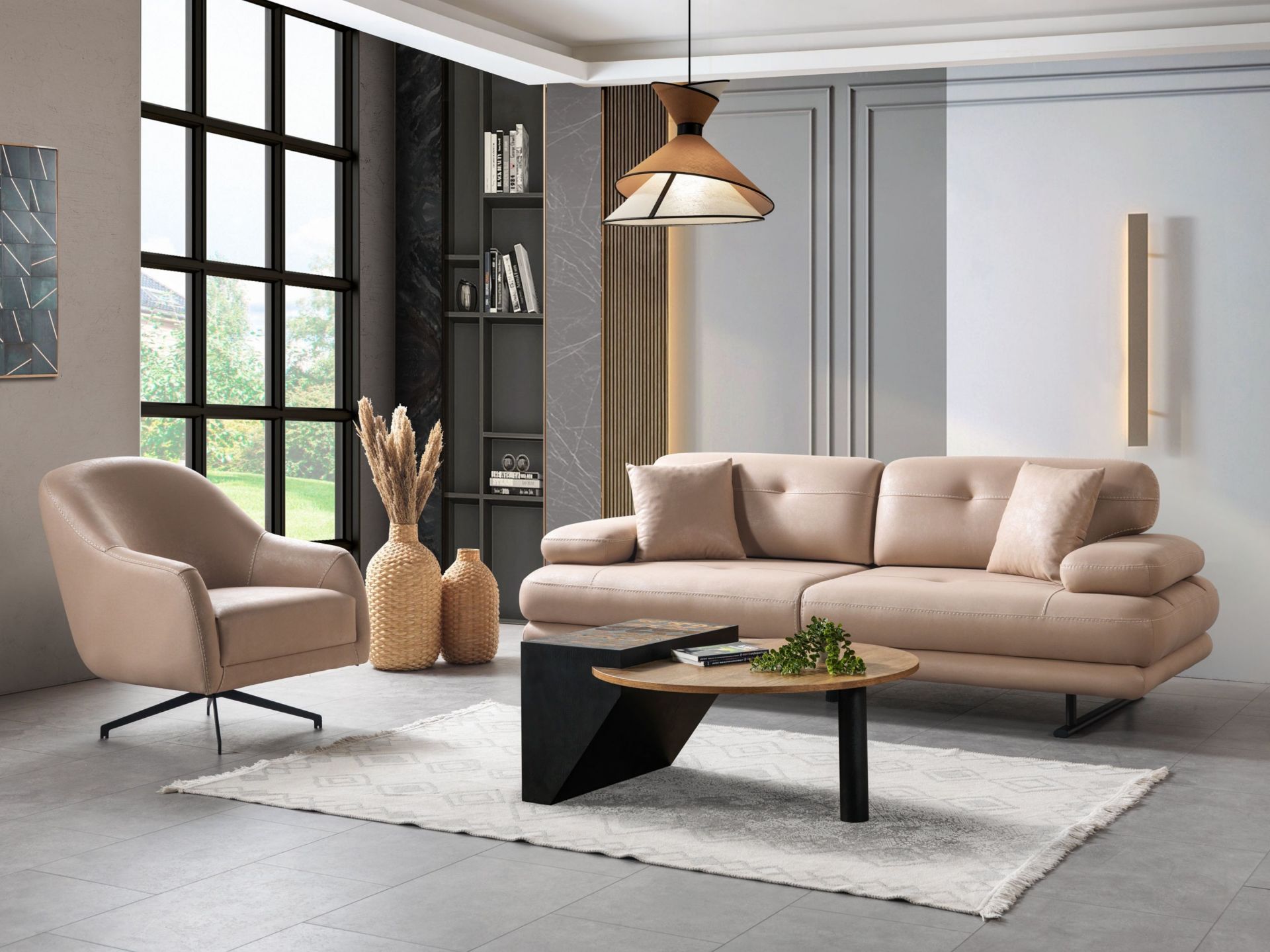 Karizma Koltuk Takımı(3+1)(Döner Mekanizmalı)