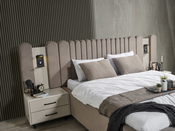 Black Line Yatak Odası(Bazalı Karyola)