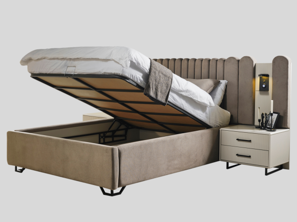 Black Line Yatak Odası(Bazalı Karyola)