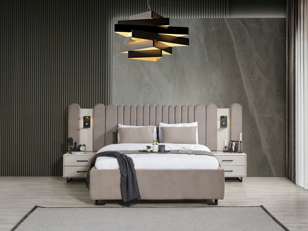 Black Line Yatak Odası(Bazalı Karyola)