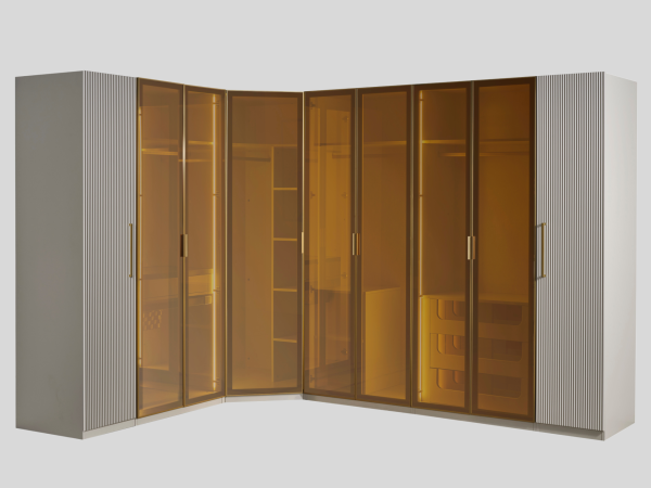 Gold Line Köşe Dolaplı Yatak Odası Takımı