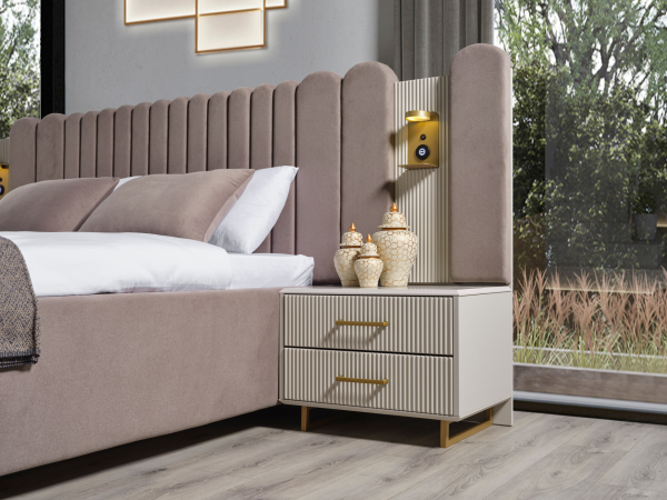 Gold Line Köşe Dolaplı Yatak Odası Takımı