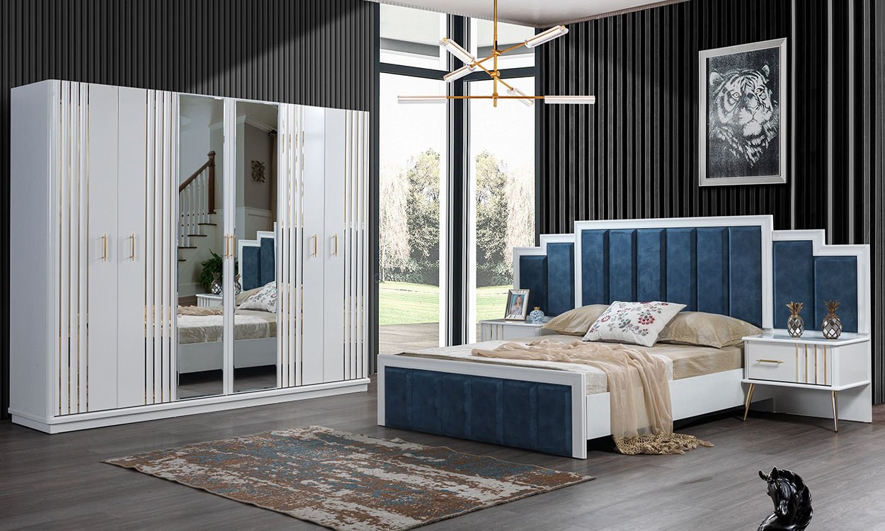 Erva Bazalı Yatak Odası Takımı (Gold)