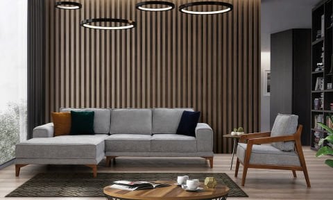 Leon Modern Köşe Koltuk Takımı(Berjerli)