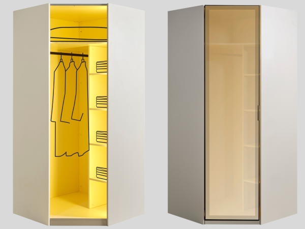 Black Line Yatak Odası(Köşe Dolap, Giyinme Dolabı)