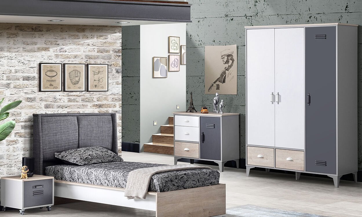 Lego Genç Odası Takımı (Antrasit)