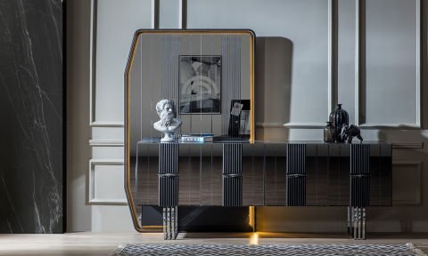 Soho Yemek Masası ve 6 Sandalye (Antrasit)