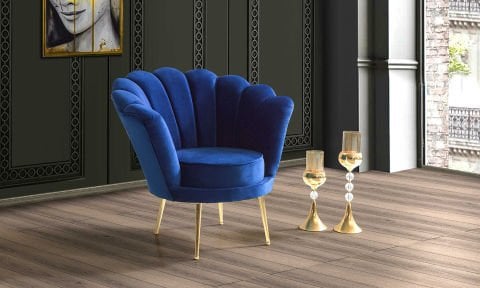 İnci Mavi Berjer (Balkon, Salon, Cafe, Ofis)