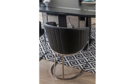 Soho Yemek Masası ve 4 Sandalye (Antrasit)