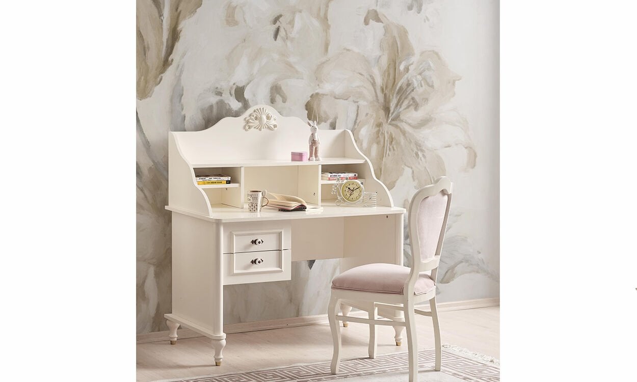 Country Gold Genç Odası Çalışma Masası ve Ünite