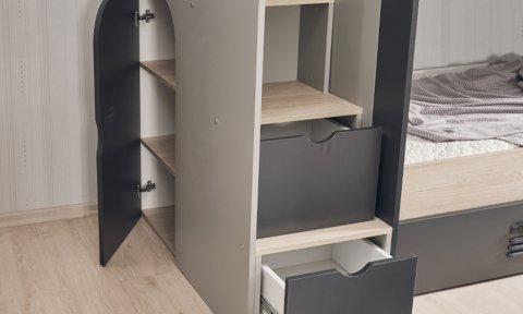 Lego Ranzalı Genç Odası Takımı (Antrasit)