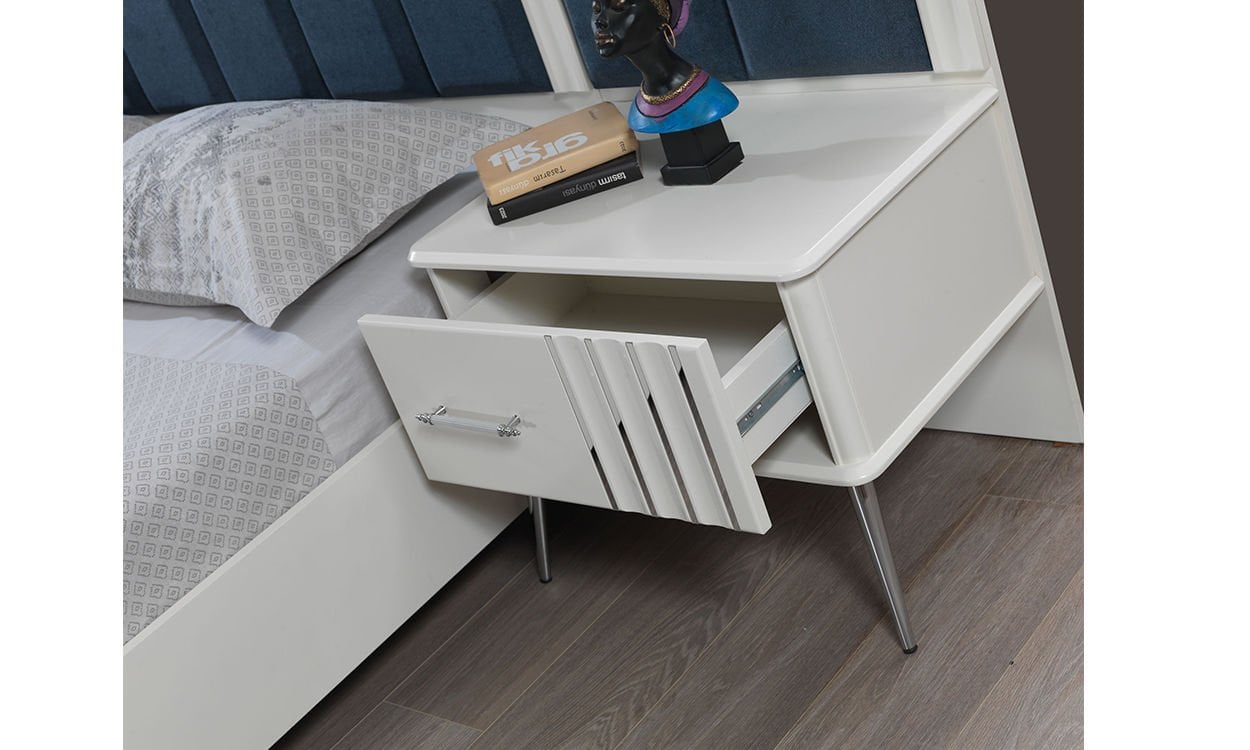 Erva Yatak Odası Komodin (Sis Gri)