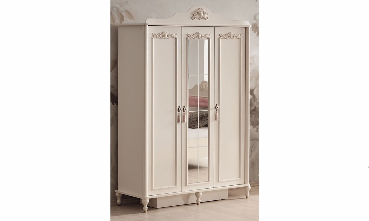 Country Gold Genç Odası 3 Kapılı Dolap