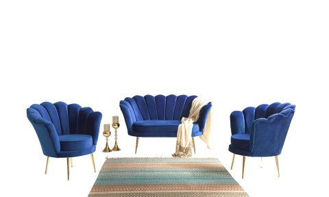 İnci Mavi  2+1+1 Çay Seti (Salon,Balkon,Cafe,Ofis)