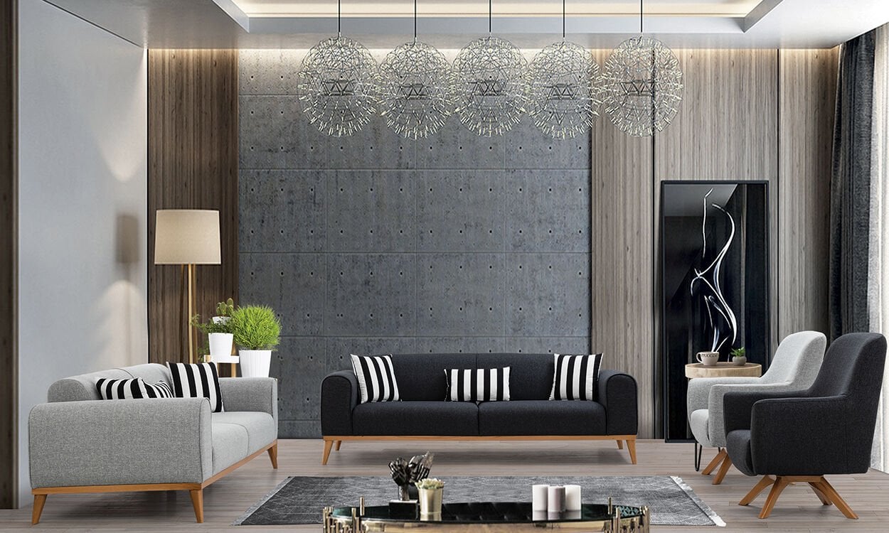 Omega Modern Koltuk Takımı (3+3+1+1)