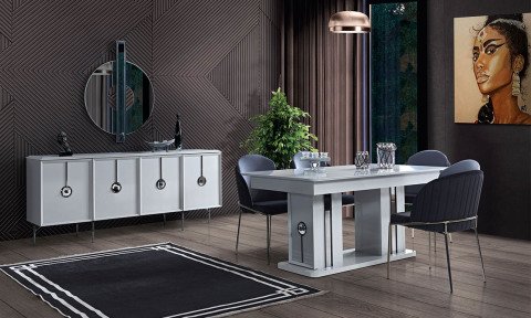 Alfa Yemek Odası Masa ve 6 Sandalye