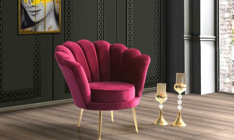 İnci Bordo 2+1+1 Çay Seti (Salon, Balkon, Cafe Ofis)