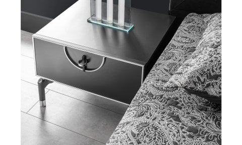 Active Antrasit Genç Odası Takımı (3 Kapılı Dolap, Komodin, 100*200 cm Başlıklı Karyola)