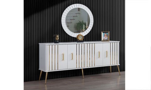 Erva Yemek Odası Takımı(Gold)