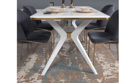 Erva Yemek Odası Takımı(Gold)