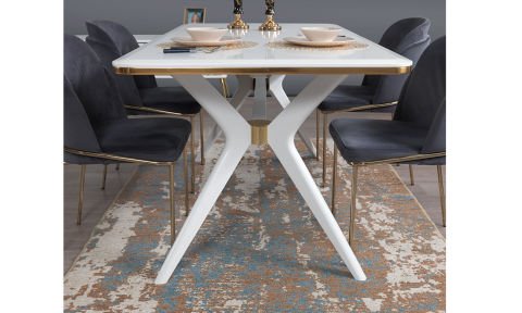 Erva Yemek Odası Takımı(Gold)