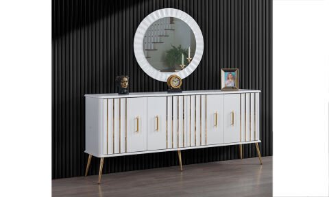 Erva Yemek Odası Konsol(Gold)