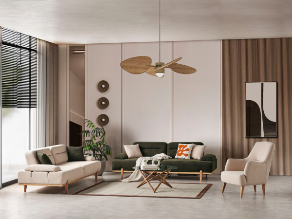 Zara Üçlü Koltuk(Sehpalı,Ayak Dinlendirmeli)