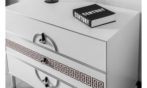 Active Beyaz Genç Odası Aynalı Şifonyer