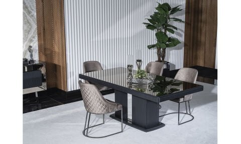 Lion Yemek Masası ve 6 Sandalye