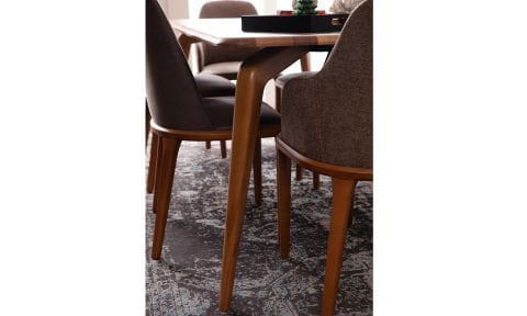 Pera Yemek Masası ve 6 Sandalye