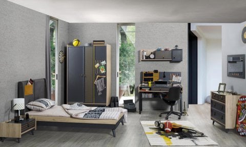 Dark Point Genç Odası Çalışma Masası ve Ünitesi