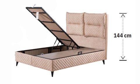 Picasso 100*200 cm Çift Kişilik Başlıklı Baza