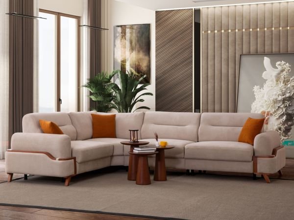 Resital Köşe Koltuk Krem