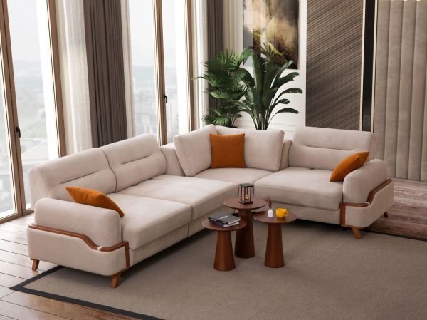 Resital Köşe Koltuk Krem