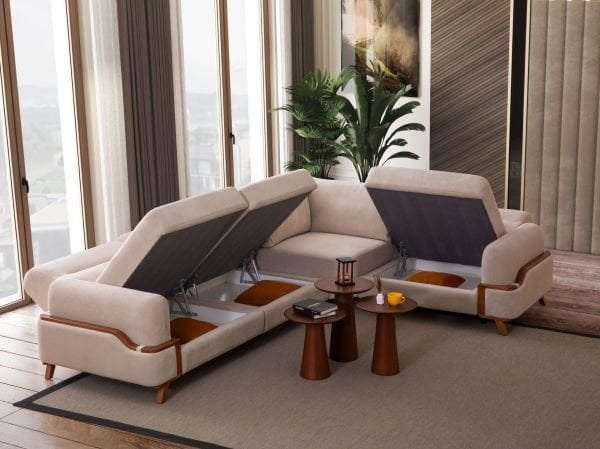 Resital Köşe Koltuk Krem