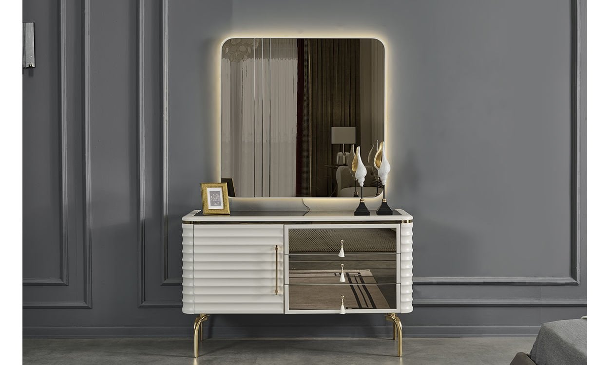 Asel Yatak Odası Aynalı Şifonyer(Aytaşı)