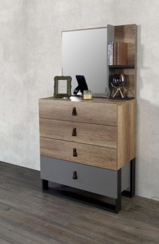 Corner Genç Odası Aynalı Şifonyer