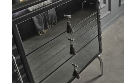 Asel Yatak Odası Aynalı Şifonyer(Antrasit)