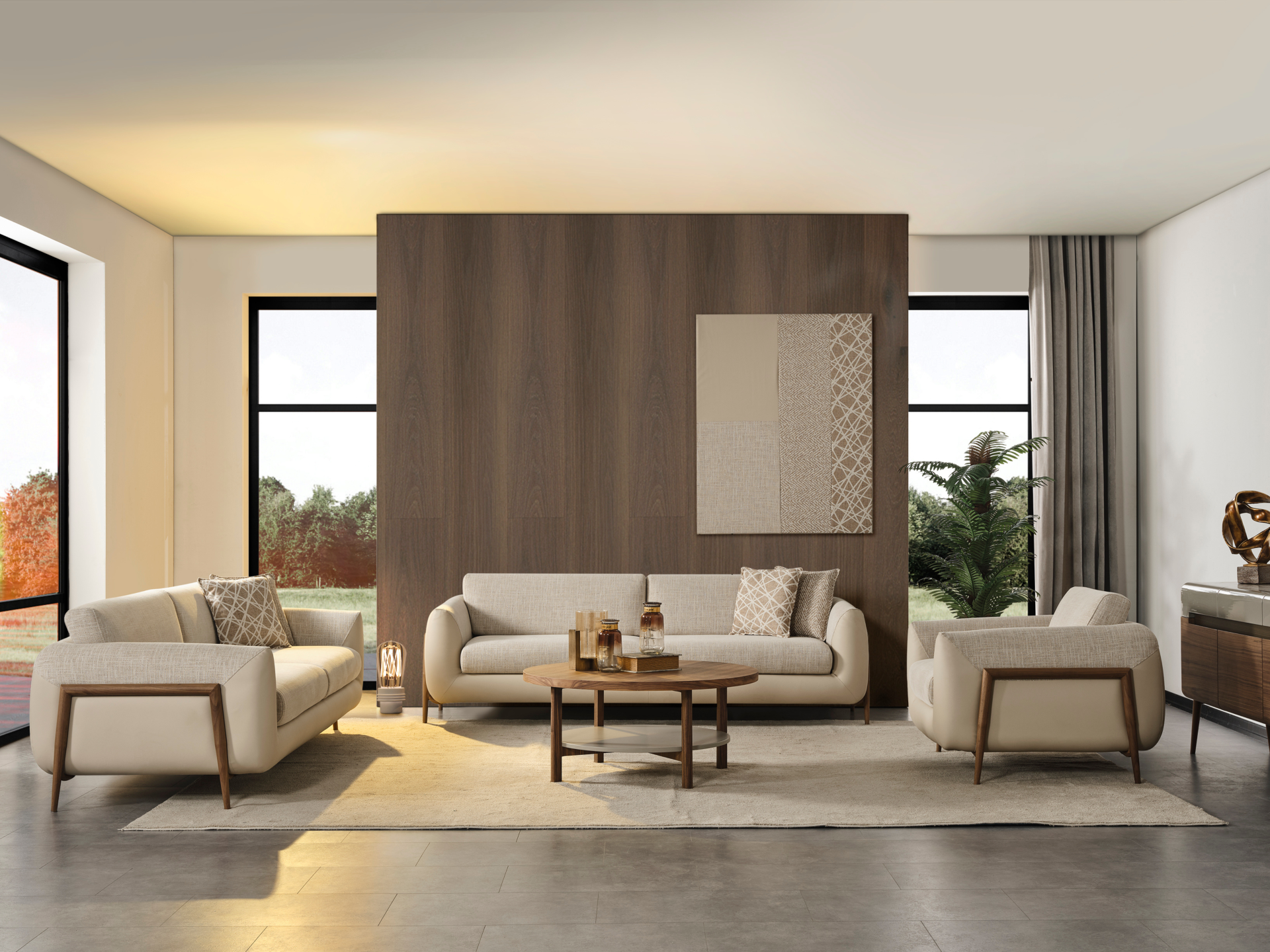 Lucca Koltuk Takımı(4+3+1+1)