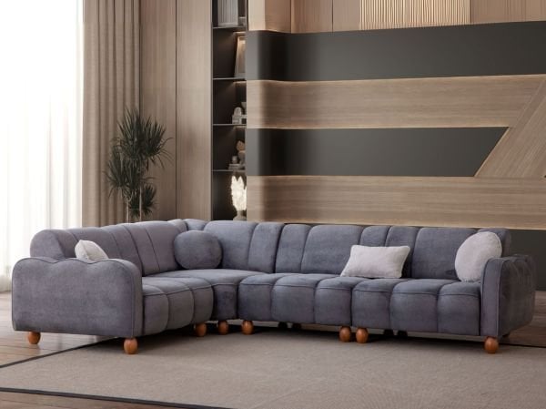 Turkuaz Köşe Koltuk (Berjerli)