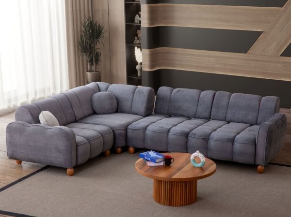 Turkuaz Köşe Koltuk ( Berjerli )