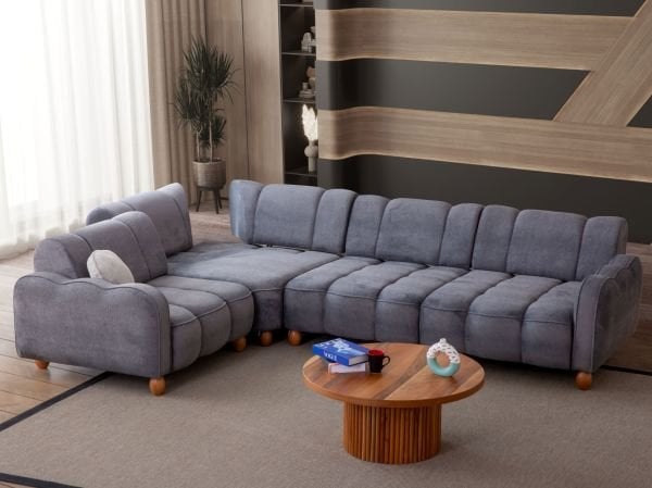 Turkuaz Köşe Koltuk ( Berjerli )