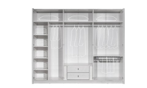 Parma 6 Kapaklı Dolaplı Yatak Odası Takımı