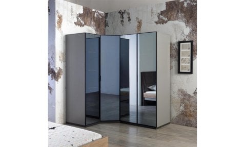 Corner Genç Odası Takımı (Köşe Dolap* Karyola*Komodin)