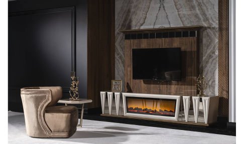 Tokyo Şömineli Tv Ünitesi