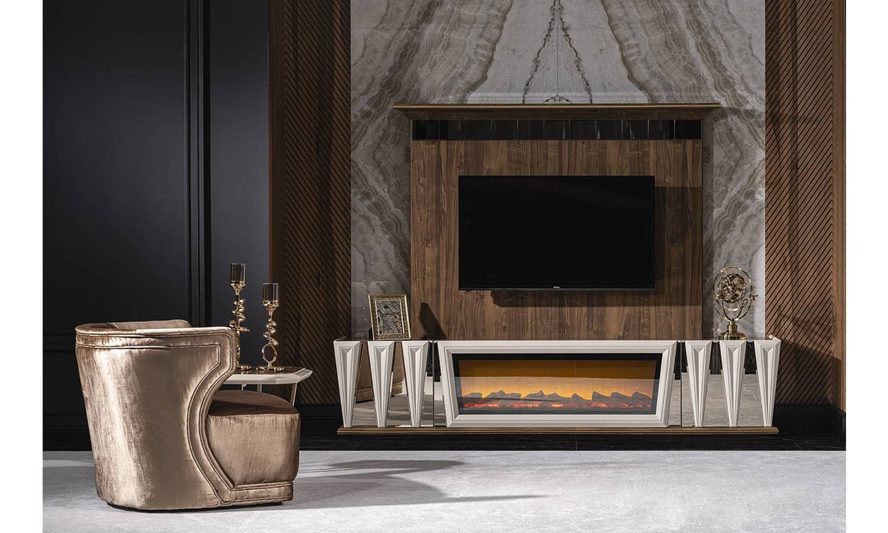 Tokyo Şömineli Tv Ünitesi